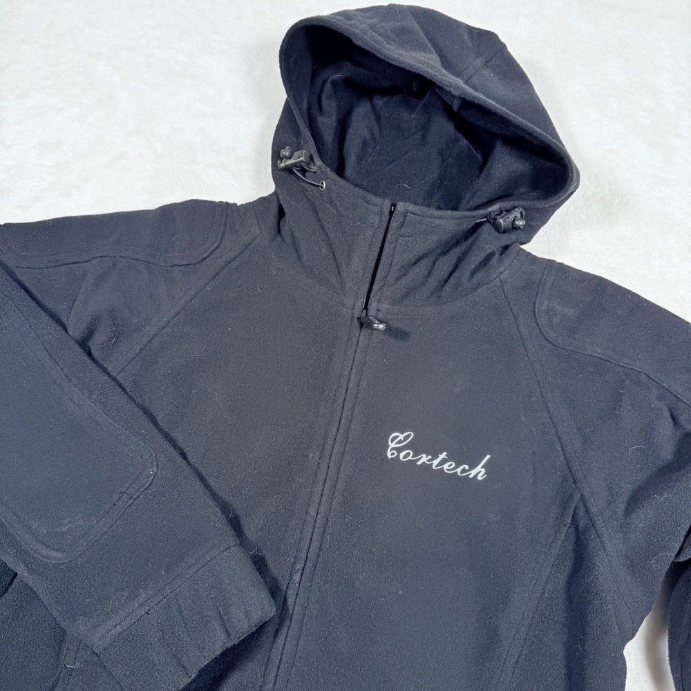 Cortech Womens Teramid Kevlar Reinforced Fleece Hoodie Black Full Zip Size MD